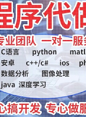 代码编写java代做matlab程序代编Python接单c++代写web系统设计