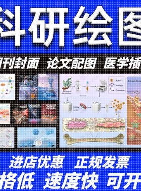 科研绘图/代画作图sci医学插图画图机制图origin图形摘要封面美化