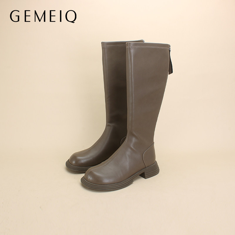 戈美其长筒靴女新款不过膝长靴高筒靴瘦瘦靴骑士靴加绒保暖长靴,女鞋,骑士靴,淘宝优惠券,粉丝福利购,淘宝优惠卷