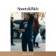 Sporty&Rich 徽章印花卫衣卫裤 Beverly 套装 Hills系列男女同款