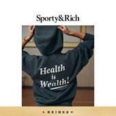 复古宽松卫衣卫裤 美式 Gym系列男女同款 套装 Sporty&Rich 80s