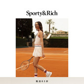甄选85折 Sporty&Rich Tennis系列女士SRC夏季 无袖 网球风连衣裙