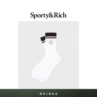 中筒袜 潮酷舒适SRHWC Sporty&Rich Farmhouse系列男女同款