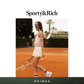 老钱网球风连衣裙裙子 无袖 Sporty&Rich Tennis系列女士SRC夏季