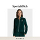 Sporty&Rich 秋冬新品 Tennis系列女士网球风徽章丝绒感运动外套
