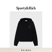 Sporty&Rich 秋冬新品 Hiking系列女士休闲羊绒连帽毛衣卫衣