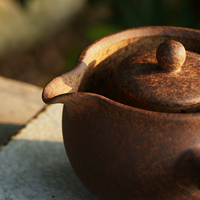 陶瓷煮茶器c小青柑煮茶壶侧把壶黑茶煮茶炉专用功夫茶具加热泡茶