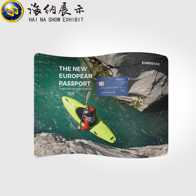 广州S形速展快幕秀 展会展架背景板 广告布艺活动签到背景墙