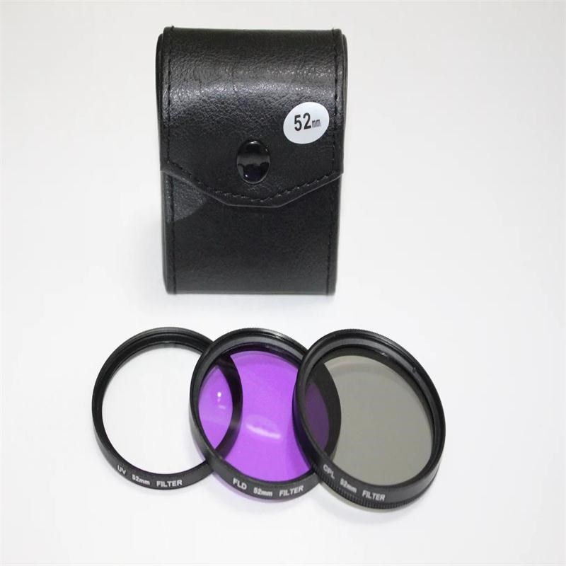 单反相机滤镜套装49 52 55 58 62 67 72 77 82UV+CPL+FLD镜片套包