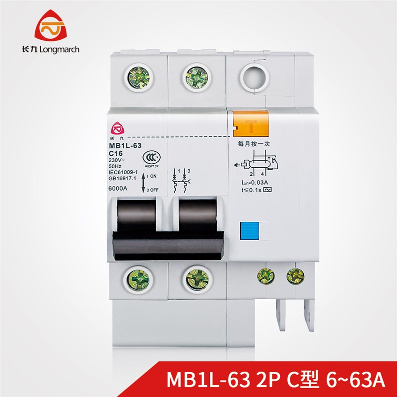 TYT泰永长征微型MB1L-63C型6~63A漏电30mA保护开关断路器2P3P+N4P