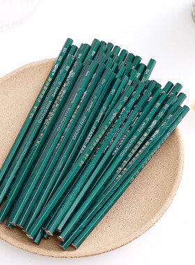 中华铅笔101绿色杆HB写字铅笔2B中高考涂卡笔2H绘图用刻名字防丢