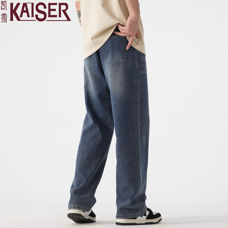凯撒2025夏季新款男士牛仔裤宽松