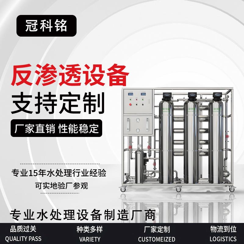 1吨双级RO反渗透水处理设备逆渗透高纯化水净水设备工业纯水设备