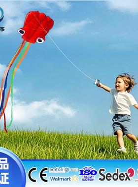 0工厂儿童风筝kite4米软体章鱼风筝 微风易飞成人风筝户外玩具