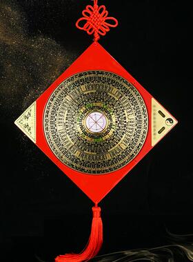 0八卦罗盘挂件综合罗盘罗经仪指南针穿堂黄铜2寸3寸5寸6寸罗盘挂