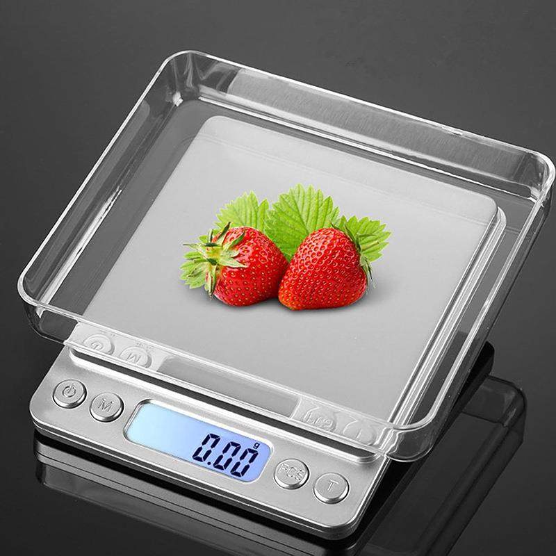 0不锈钢厨房秤迷你电子口袋称便携家用厨房秤烘焙秤水果克拉秤