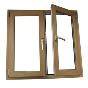 【维博门窗】厂家直供彩色共挤塑钢门窗，内履膜，中空隔音玻璃