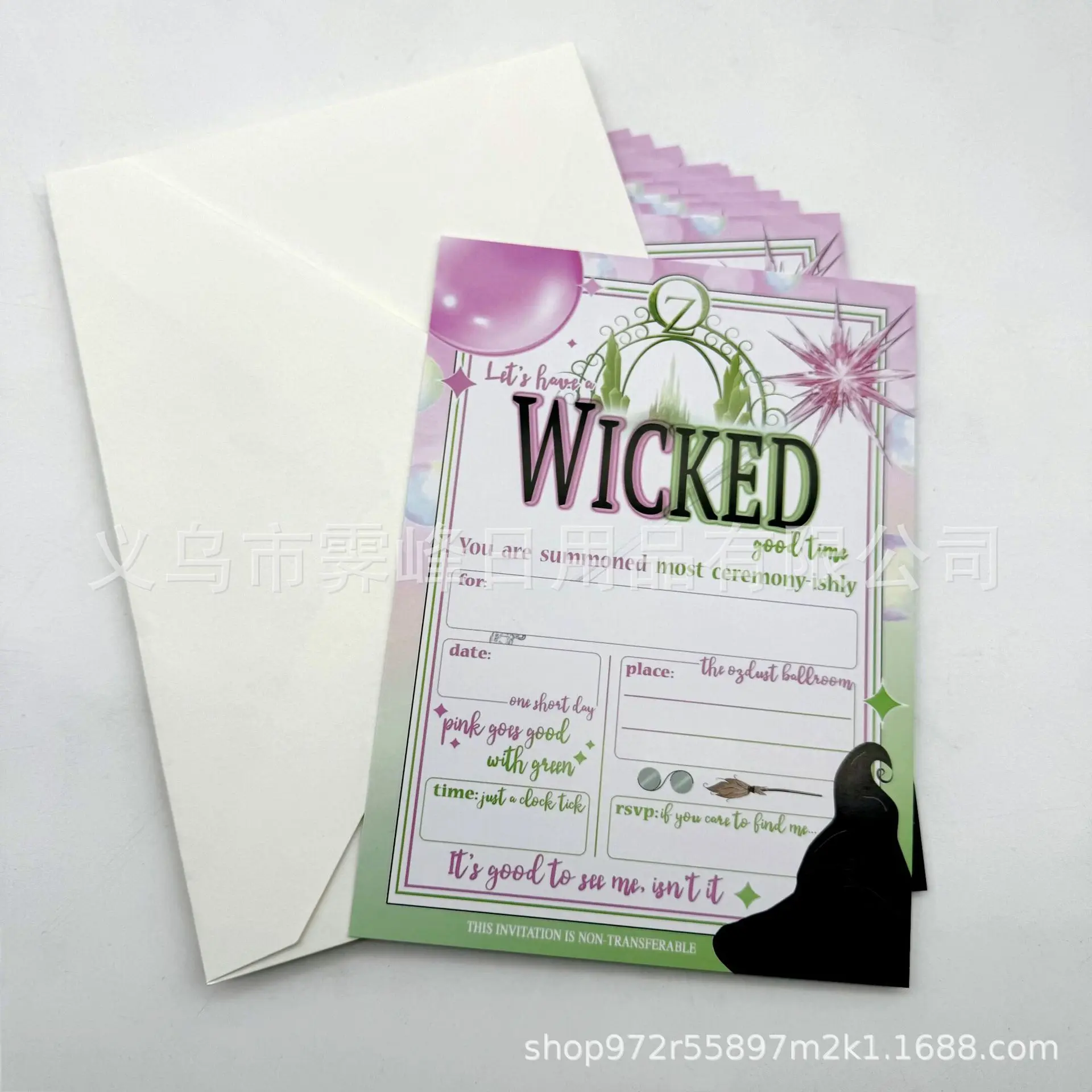 新品15 with envelopes15个信封生日邀请 派对邀请