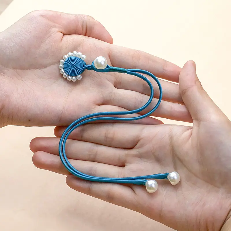 恒美合a类旗袍盘扣扣子珍珠太阳花一字扣中式手工纽扣汉服装饰扣