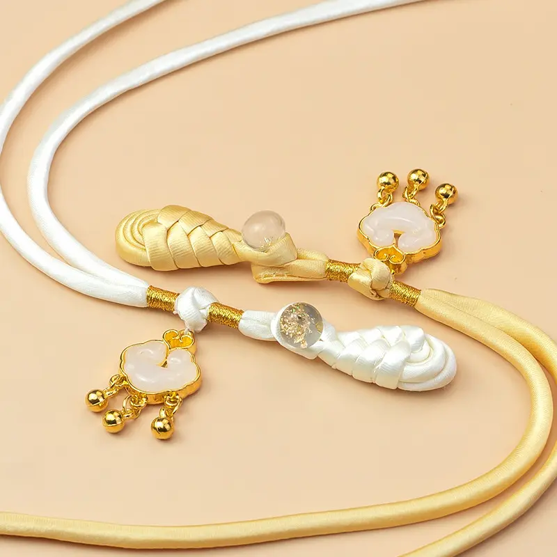 恒美合a类旗袍盘扣扣子复古绕线琵琶流苏扣汉服手工编织纽扣