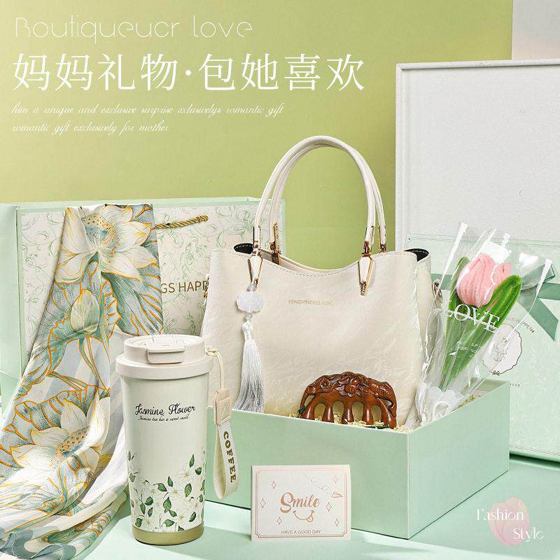 母0亲节礼送妈婆妈婆生日实用的B12凌波送奶奶长辈档包包物礼盒4