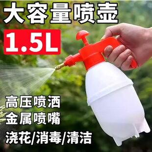 大容量高压喷壶气压式小型喷雾器消毒浇花家用洒水壶清洁雾化喷瓶