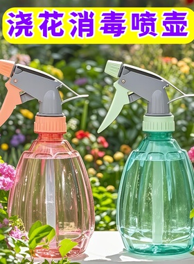 家用浇花喷壶气压式喷雾瓶消毒小喷壶盆栽浇水壶理发专用湿发喷瓶