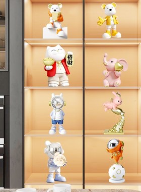 宇航员客厅d摆件家居饰品玄关电视柜太空人发光办公室乔迁新居送