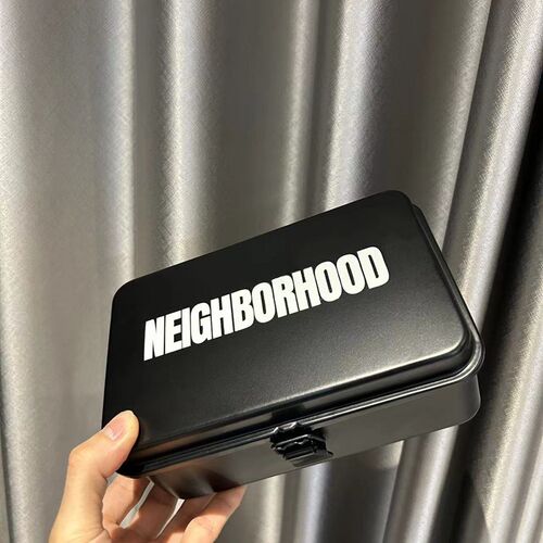 日式NEIGHBORHOOD SRLy根块园艺工具收纳箱潮流露营黑色钢制工具