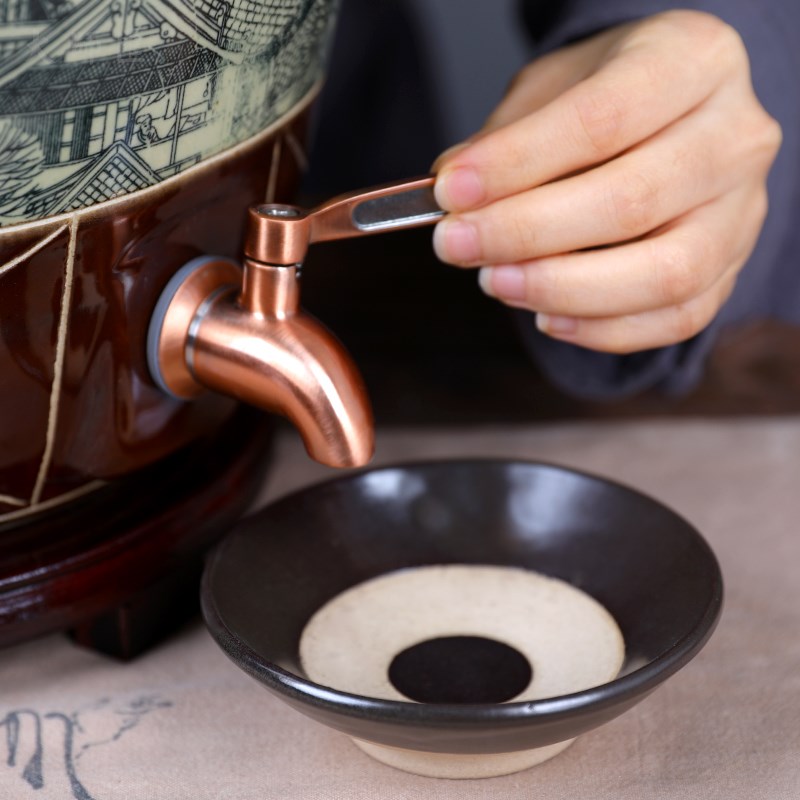 景德镇陶瓷酒坛配件304不锈钢龙头酒桶酒壶专用泡酒Z防腐蚀防锈