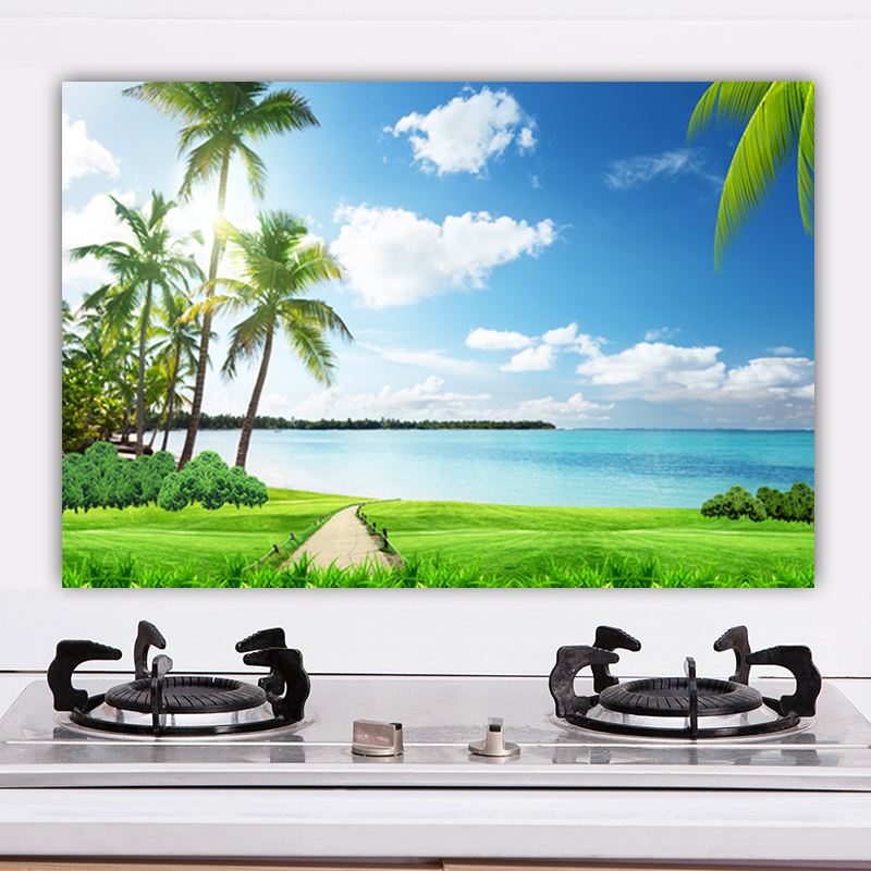 防油贴纸厨房墙纸贴画耐高温