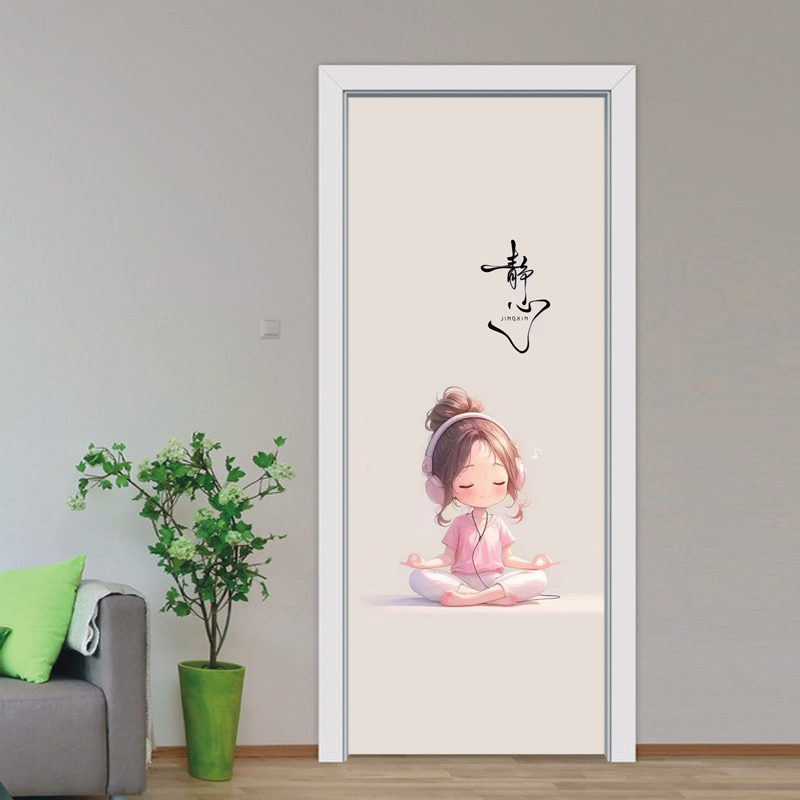 门贴纸整张木门翻新自粘卧室厨房