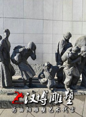 玻璃钢仿铜民俗文化老人抽旱烟主题小品人物雕像园林景观工艺雕塑