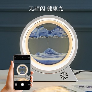 饰品沙漏动态家居工艺品 创意流沙画音响摆件装