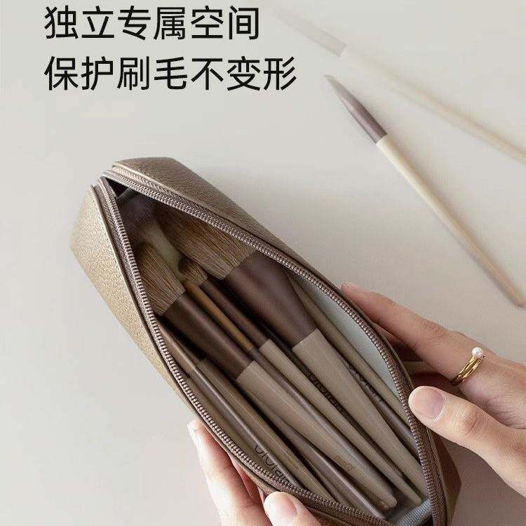 2025新款米立风物简约大容量笔袋女生高颜值ins风化妆刷收纳包袋