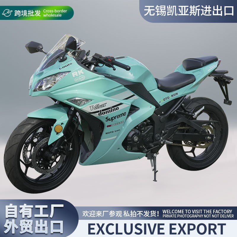 小忍者全新跨境出口机车户外摩托车蛟龙跑车公路仿赛可上牌燃油车