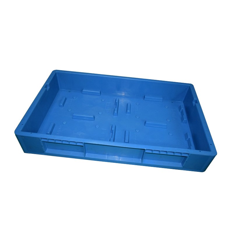 现货大号加厚蓝色塑料电网周转箱 塑料计量周转箱单相电表周转箱
