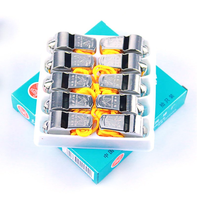 蝴蝶牌小铜哨运动比赛不锈钢口哨裁判教练哨蝴蝶口哨户外求生哨子