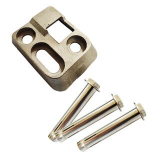 八字开门机不锈钢SUS304配件外开挡铁限位 自动对开门固定器螺丝