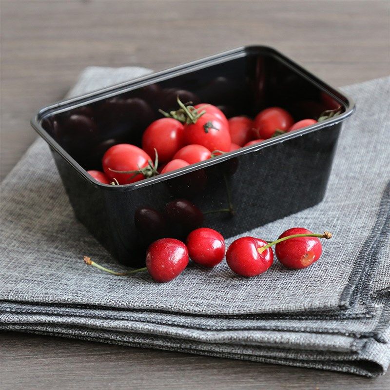 一次性打包盒1000ml 外卖盒长方形塑料保鲜盒便当盒高端加厚饭盒