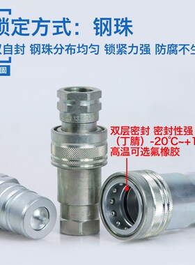 KZE意大利DNP液压快速接头PAV1.1313油压高压双自封快插s