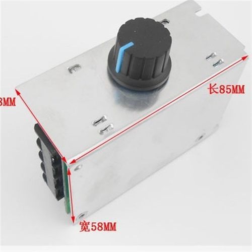 直流电机调速器12V24V36V48V大功率驱动模块PWM 控制器20A 金属壳