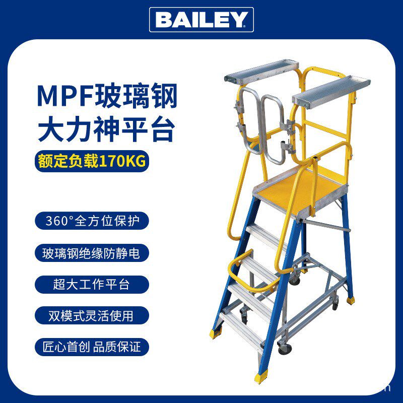 美国稳耐 WERNER 大力神绝缘平台梯BAILEY理货梯安全梯