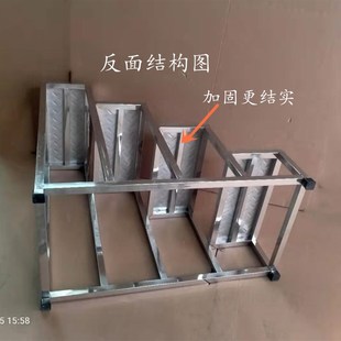 不锈钢阶梯凳加厚防滑钢板台阶凳室外小梯子小门台仓库凳洗车凳