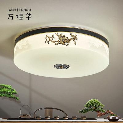 卧室吸顶灯2023年新款led圆形阳台灯房间温馨简约新中式灯具8195