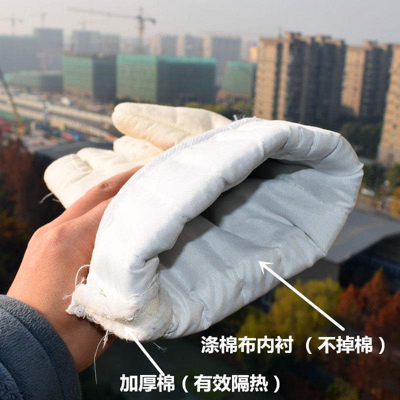 五指加长烤箱微波炉耐高温防烫耐磨隔热加厚劳保防护工业烘培手套