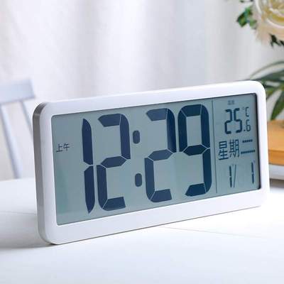 【新品预告】LCD电子钟闹钟 简约聪明钟卧室学生小闹钟