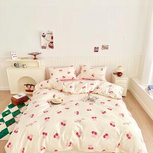 2023新款全棉40支13372喷气四件套花卉篇1.5m床单款四件套车厘子