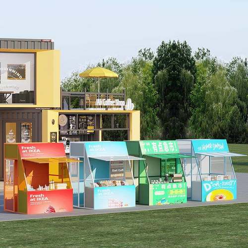 夜市摆摊桌集市摊位售货车商业街小型户外店面销售台商场活动棚架