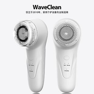 WaveClean2024年新款声波洁面仪电动洗脸刷无线充电洁面刷洗脸刷